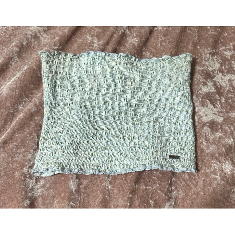Hollister floral strapless top